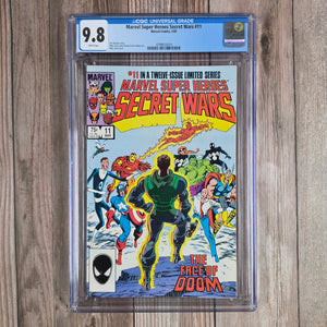 Marvel Super Heroes Secret Wars #11 CGC 9.8 WP Doctor Doom's scarred face is healed (cert 3019)
