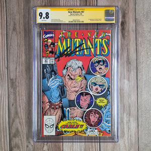 New Mutants #87 CGC 9.8 WP SS Rob Liefeld, 1st full appearance of Cable (cert 0003)