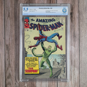 Amazing Spider-Man #20 CBCS 5.5 1st appearance and origin of Scorpion, Mac Gargan appears in The Amazing Spider-Man #19 (cert 003)