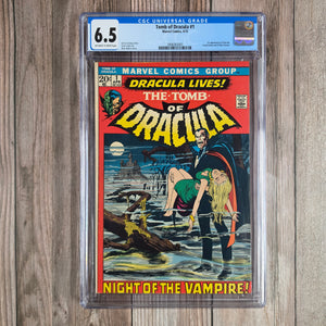 Tomb of Dracula #1 CGC 6.5 1st appearance of Dracula, Van Helsing and Frank Drake (Cert 3001)