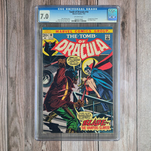 Tomb of Dracula #10 CGC 7.0 1st appearance of Blade (cert 3002)