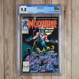 Wolverine #1 CGC 9.8 WP Premiere issue of Wolverine's first ongoing solo series (cert 9023)