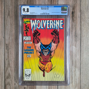 Wolverine #27 CGC 9.8 Iconic cover art by Jim Lee (cert 1011)