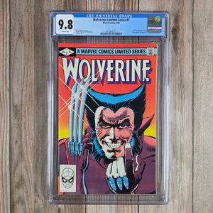Wolverine Limited Series #1 CGC 9.8 WP First solo Wolverine title (cert 5015)