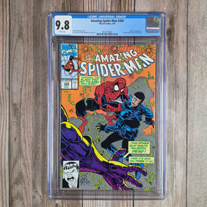 Amazing Spider-Man #349 CGC 9.8 Black Fox appearance (cert 4002)