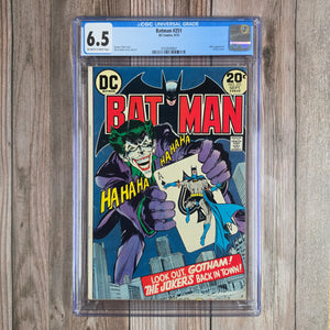 Batman #251 CGC 6.5 Iconic cover art by Neal Adams (cert 9007)