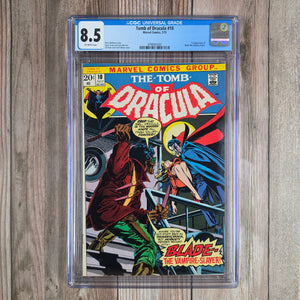 Tomb of Dracula #10 CGC 8.5 1st appearance of Blade (cert 1001)