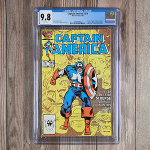 Captain America #319 CGC 9.8 WP Death of 18 super-villains by Scourge (cert 9020)