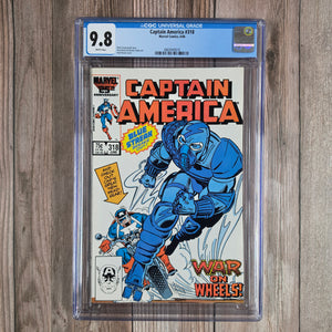 Captain America #318 CGC 9.8 WP Death of Death Adder (cert 9019)