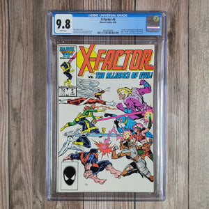 X-Factor #5 CGC 9.8 WP 1st cameo appearance of Apocalypse (cert 0009)