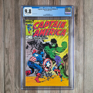 Captain America Special Edition #1 CGC 9.8 WP Iconic artwork by Jim Steranko (cert 0006)