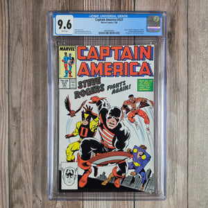 Captain America #337 CGC 9.6 WP 1st appearance of The Captain, Steve Rogers, in what would become the U.S. Agent costume (cert 0003)