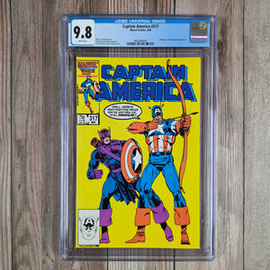 Captain America #317 CGC 9.8 WP 1st team appearance of Death-Throws: Ring Leader (1st), Knickknack (1st), Tenpin (1st), Oddball, Crossfire, Bombshell (cert 9004)