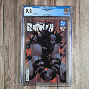 Absolute Batman #4 CGC 9.8 Third Printing, Cover Art by Nick Dragotta, Origin of Batman & 1st Appearance of Randal Powers (Cert 4016)