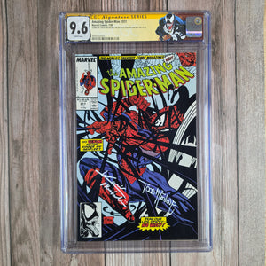 Amazing Spider-Man #317 CGC 9.6 WP SS David Micheline, Todd McFarlane, CLASSIC Cover art by Todd McFarlane, 4th appearance of Venom(Cert 3004)