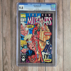 New Mutants #98 CGC 9.8 WP 1st appearance of Deadpool, a subject of the Weapon X program (cert 1006)