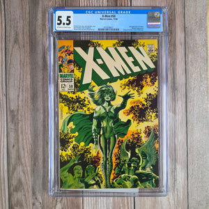 X-Men #50 CGC 5.5 ICONIC Cover by Jim Steranko, 2nd Appearance of Polaris, Origin of the Beast (cert 8011)*Wilbur