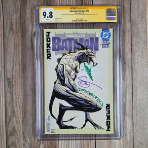 Absolute Batman #15 CGC 9.8 SS Nick Dragotta, Scott Snyder, Jock On Origin of the Joker in the Absolute Universe (Cert 4004)
