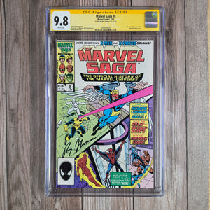 Marvel Saga #8 CGC 9.8 WP SS Roy Thomas, Brett Breeding cover (Cert 4005)