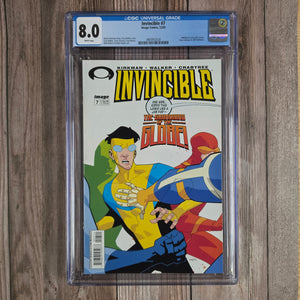 Invincible #7 CGC 8.0 1st appearance of Bi-Plane (cert 2020)