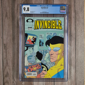Invincible #10 CGC 9.8 1st appearance of Doc Seismic, a demented scientist suspected of having brain damage from his earthquake creating technology (cert 2018)