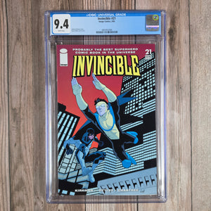 Invincible #21 CGC 9.4 1st appearance of the second Nightwing, formerly Night Boy, the sidekick to the first Nightwing (cert 2008)