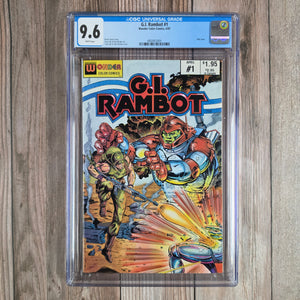 G.I. Rambot #1 CGC 9.6 WP Only Issue (cert 3001)