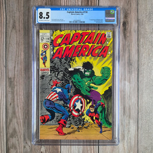 Captain America #110 CGC 8.5 1st appearance of Madame Hydra, later becomes Viper (cert 8002)