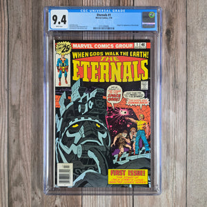 Eternals #1 CGC 9.4 WP Origin and 1st Appearance of the Eternals, Ikaris, Deviants, Kro and Brother Tode (Cert 0005)
