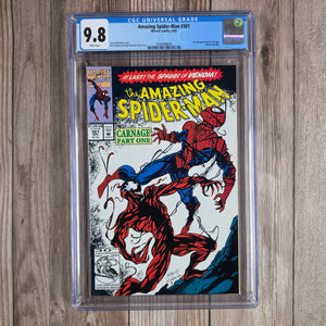 Amazing Spider-Man #361 CGC 9.8 1st full appearance of Carnage, spawned from the extraterrestrial parasite known as the Venom symbiote (cert 8004)
