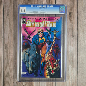 Animal Man #1 CGC 9.8 WP First solo title featuring Animal Man (cert 6005)