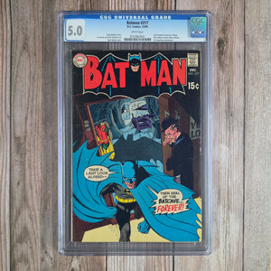 Batman #217 CGC 5.0 WP Cover art by Neal Adams (cert 2001)