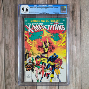 Marvel & DC Presents Featuring X-Men & Teen Titans #1 CGC 9.6 WP Wraparound cover (cert 9023)