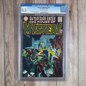 House of Mystery #177 CGC 8.5 Cover art by Neal Adams (cert 8010)