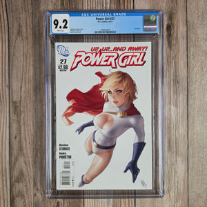 Power Girl #27 CGC 9.2 First cover art by Warren Louw (cert 3019)