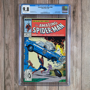 Amazing Spider-Man #306 CGC 9.8 WP Cover art by Todd McFarlane, inspired by Action Comics #1 (1938) (Cert 1002)