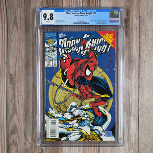 Marc Spector: Moon Knight #57 CGC 9.8 Cover art inspired by The Amazing Spider-Man #300 (cert 6017)