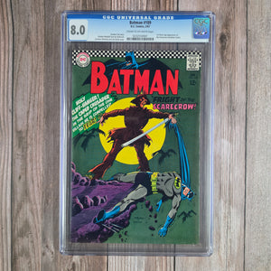 Batman #189 CGC 8.0 1st appearance of the Scarecrow in the Silver Age and 3rd appearance overall (cert 0001)*
