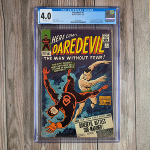 Daredevil #7 CGC 4.0 Debut of Daredevil’s red suit (cert 6001)