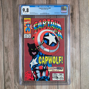 Captain America #405 CGC 9.8 Captain America transforms into a werewolf (Capwolf) after being injected with a mutagen (cert 4005)