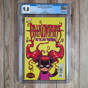 Inhumans: Attilan Rising #1 CGC 9.8 Variant cover, Scottie Young cover (cert 7002)