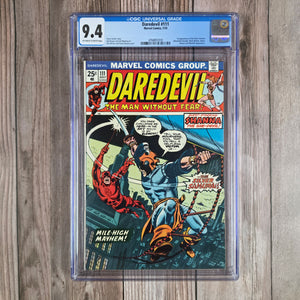 Daredevil #111 CGC 9.4 1st Appearance of the Silver Samurai (Kenuichio Harada), Black Widow, Nekra, Shanna & Mandrill Appearance (Cert 1010)