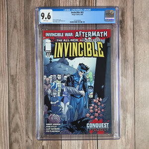 Invincible #65 CGC 9.6 WP Conquest Epilogue, Invincible War Aftermath LOW PRINT RUN (Cert 9009)