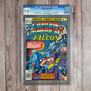 Captain America #221 CGC 9.8 Origin & Appearance of Ameridroid, Avengers Appearance (Cert 6018)