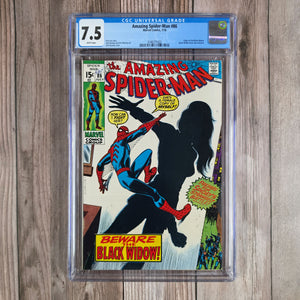 Amazing Spider-Man #86 CGC 7.5 WP Origin of Black Widow, Debut of Black Widow's Skin-Tight Costume (Cert 1022)