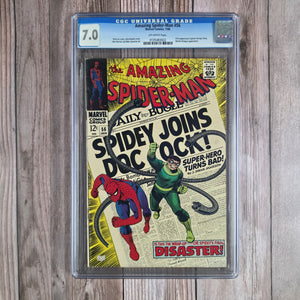 Amazing Spider-Man #56 CGC 7.0 1st Appearance of Captain George Stacy, Doctor Octopus Appearance (Cert 3022)