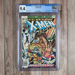 X-Men #108 CGC 9.4 WP 1st John Byrne Art on X-Men, Corsair Revealed as Father of Cyclops & Havok (Cert 2001)