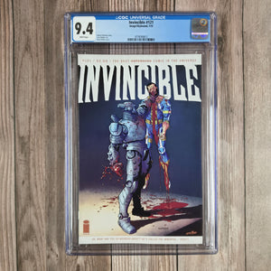 Invincible #121 CGC 9.4 WP Robot Destroys The Immortal Cover, Ryan Ottley Art LOW PRINT RUN  (Cert 9012)