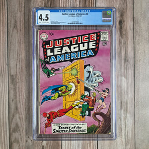 Justice League of America #2 CGC 4.5 1st Appearance of Simon Magus, Saturna, Troll King & Jimmy Carr (Cert 3008) *