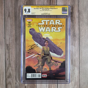 Star Wars: The Force Awakens Adaptation #1 CGC 9.8 WP SS Signed & "Finn" Inscribed by John Boyega 1st Appearance of Rey, Finn, Kylo Ren, Captain Phasma & General Hux in Comics (Cert 1001)
